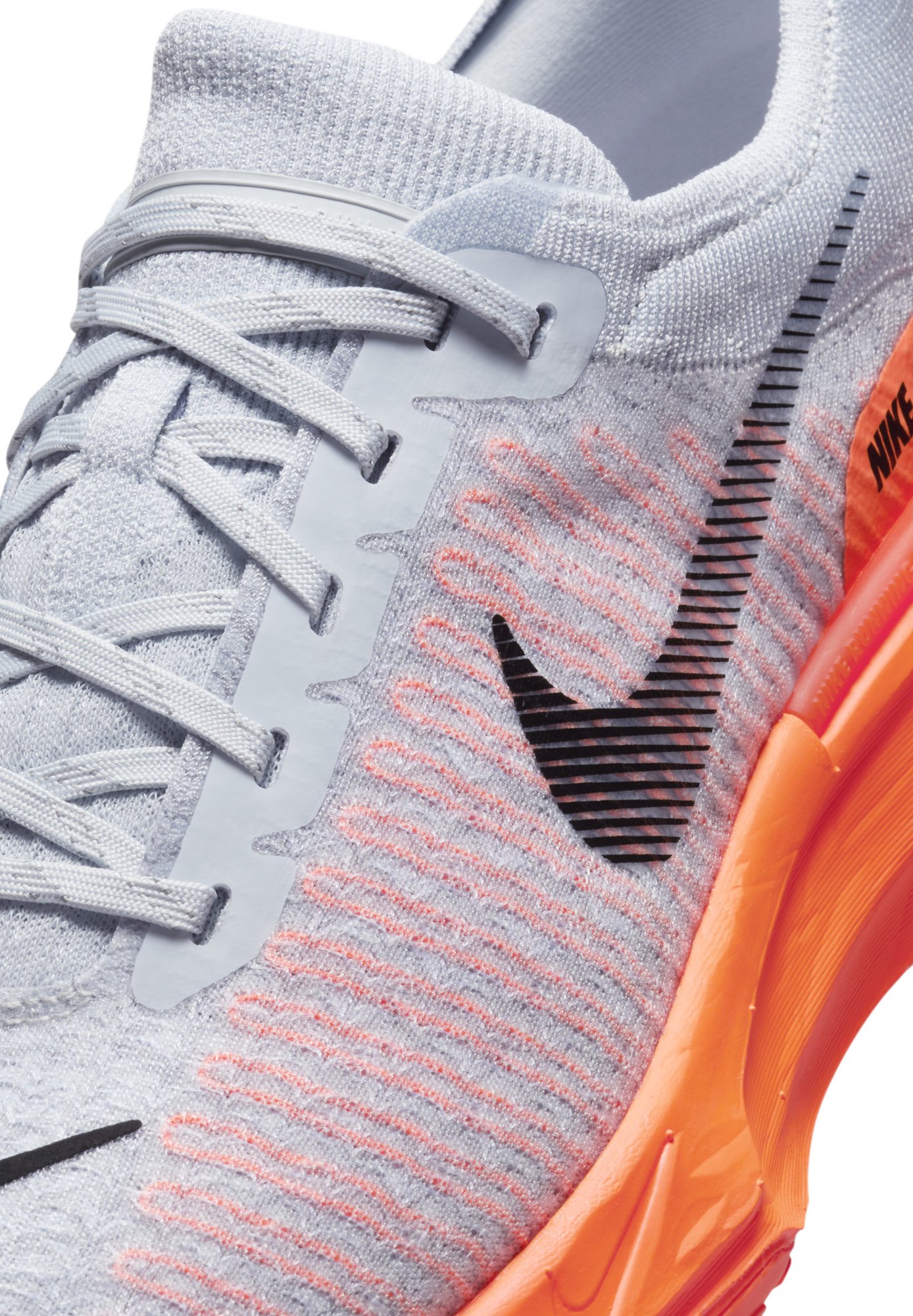 nike running shoes grey and orange