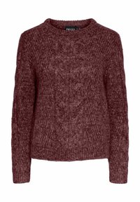 PCNINA LS O-NECK BC - Pullover - tawny port
