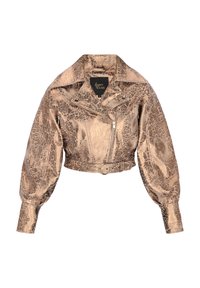 faina Læderjakker - bronze leopard