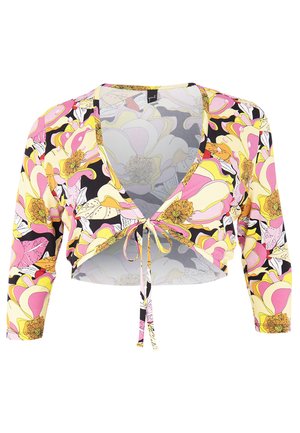 YOEK BOLERO PRINT - Strickjacke - black