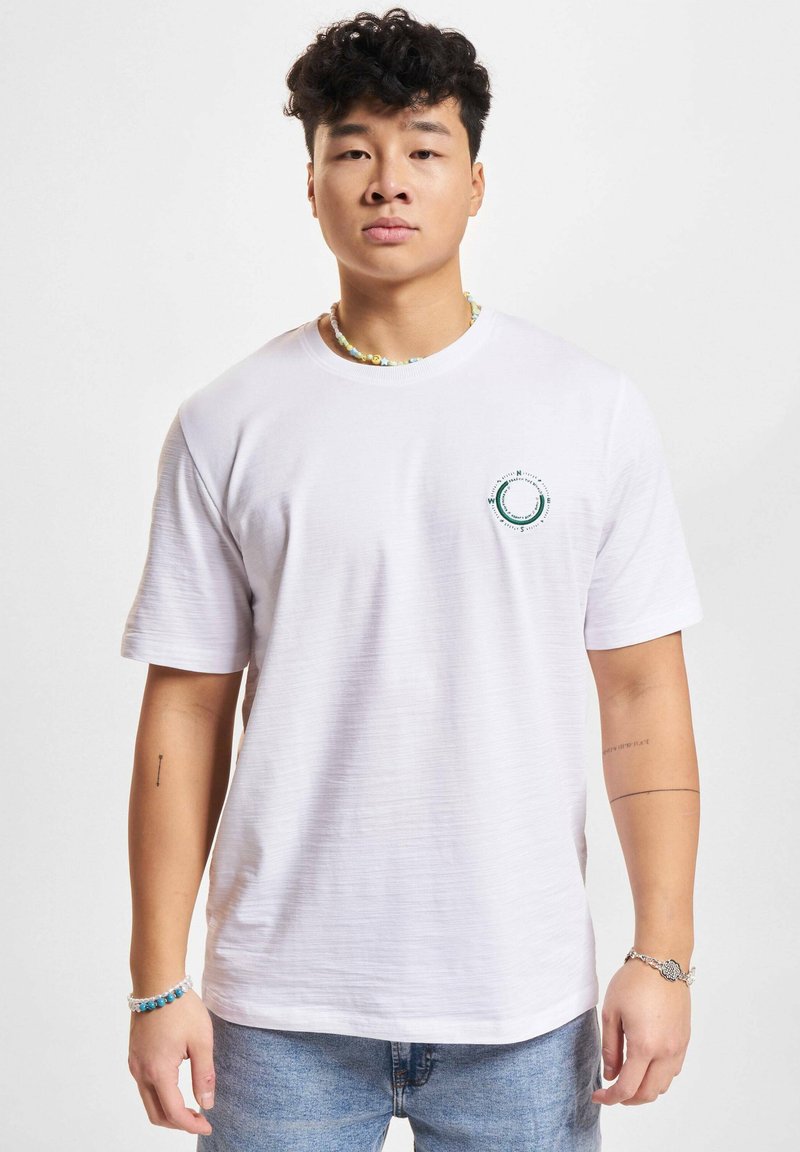 Jack & Jones Nyomott mintás póló - white