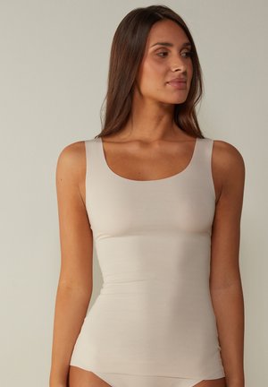 Intimissimi ROUND NECK AND RAW CUT - Unterhemd/-shirt - off-white