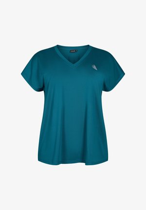 Active by Zizzi TRAININGS - T-shirt basic - deep teal