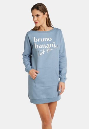 MIT LOGOSCHRIFTZUG  - Day dress - blau