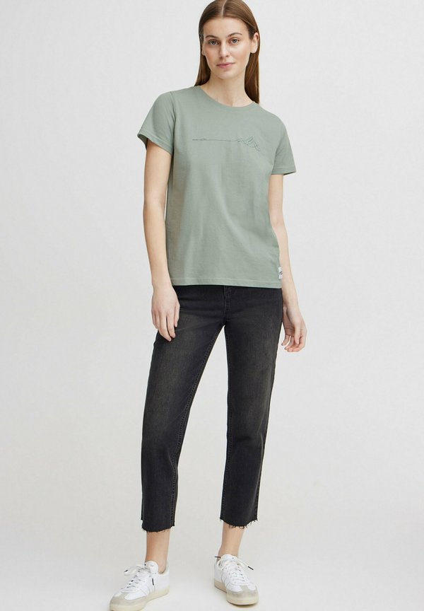 NBCARLA - Print T-shirt - slate gray2