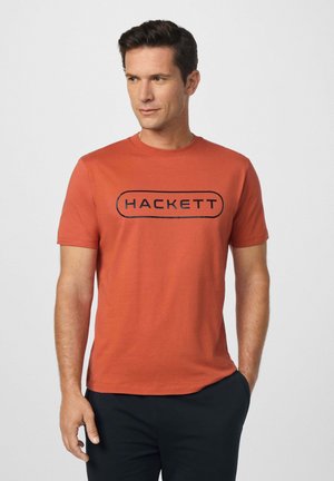 Printtipaita - burnt ochre orange