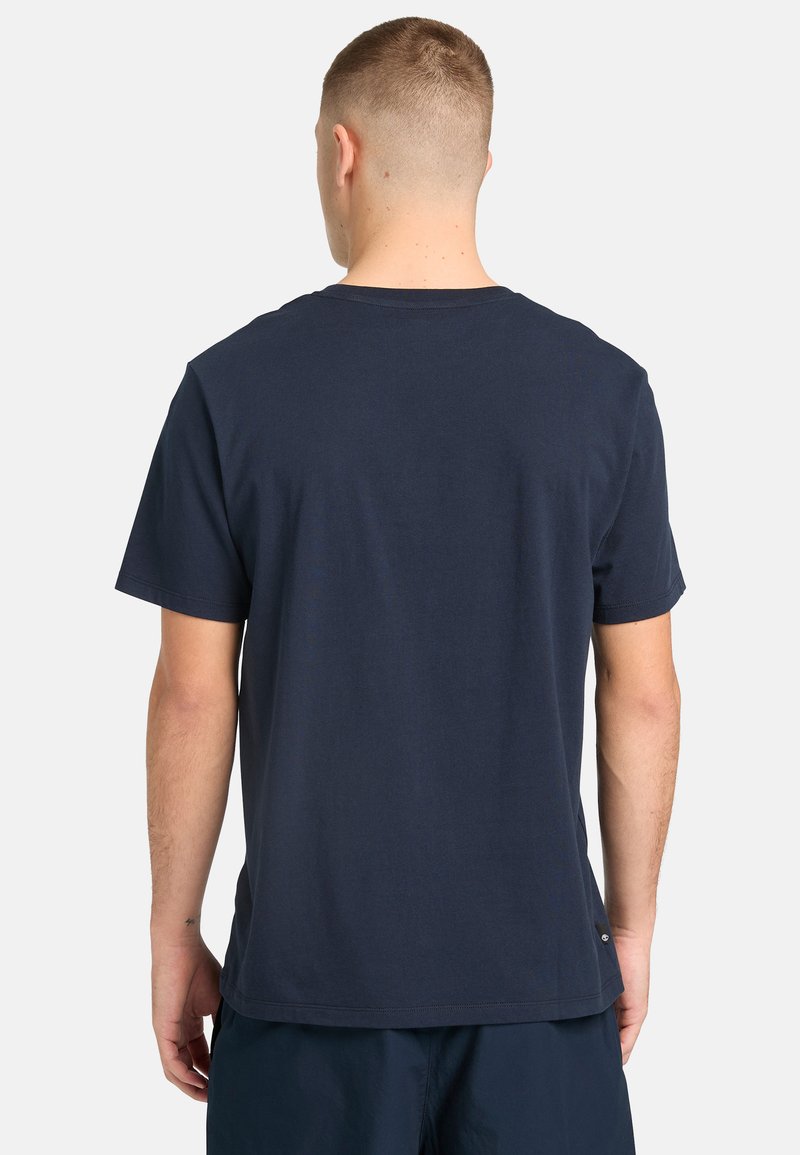 Timberland KENNEBEC RIVER TREE LOGO SHORT SLEEVE TEE - Triko s potiskem - dark sapphirewhite