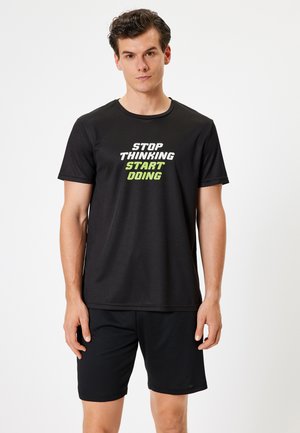 Camiseta estampada - black