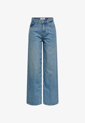 JDY Tall, WIDE-FIT JEANS JDYCARINA HIGH WAIST WIDE LEG FIT JEANS - Široké nohavice - light blue denim