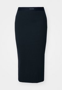 RIB SKIRT COTTON STRETCH RIB - Pyjamahousut/-shortsit - black