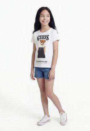 Guess JUNIOR - Tricou cu imprimeu - pure white