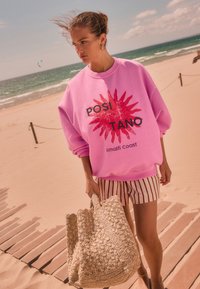 Next POSITANO CITY GRAPHIC PRINT CREW NECK - Felpa - pink