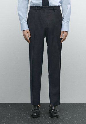 HOUNDSTOOTH SUIT - Kostymbyxor - mottled dark blue