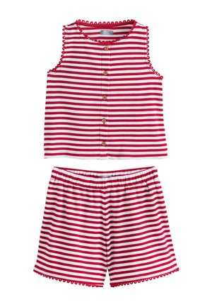 Next, REGULAR FIT - TEXTURED WAFFLE WAISTCOAT SHORTS SET  . - Bluse - red stripe