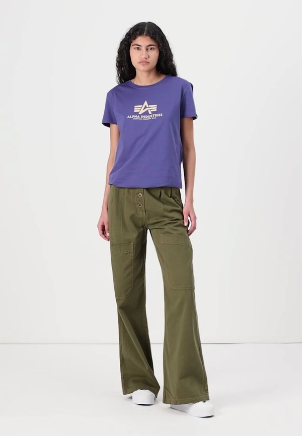 NEW  - Print T-shirt - night purple2