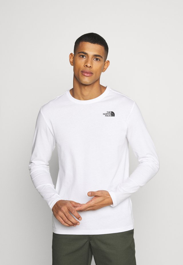 MESSAGE TEE - Langarmshirt - white/black