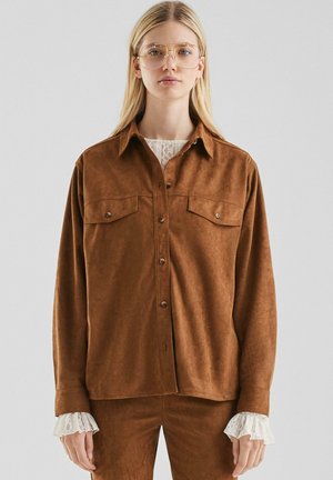 Imitatieleren jas - cognac