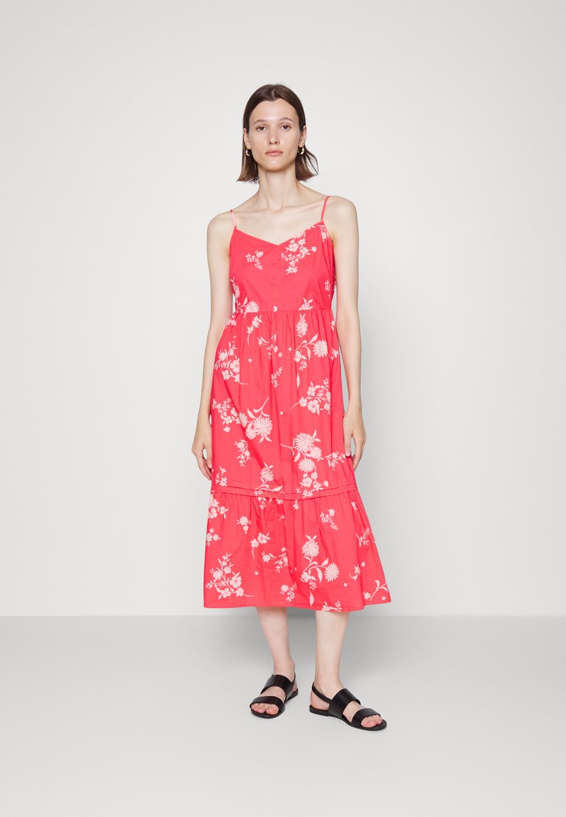 Marks & Spencer FLO CAMI TIER DRESS - Vestido de dia - coral mix