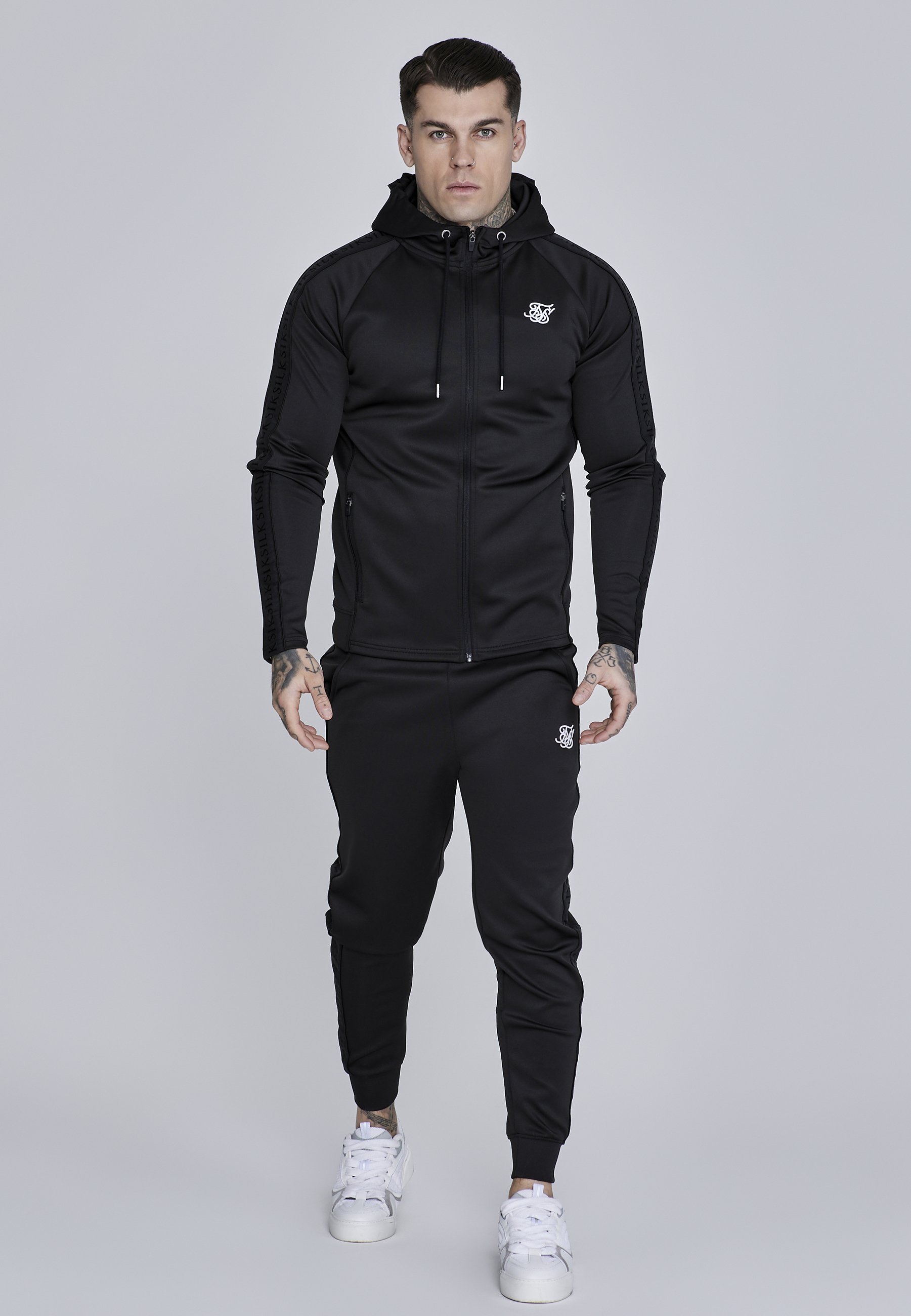 Felpa Jogger Donna XCVI - Blu/Grigia - Vita Elasticizzata Con Tasche - Taglia S