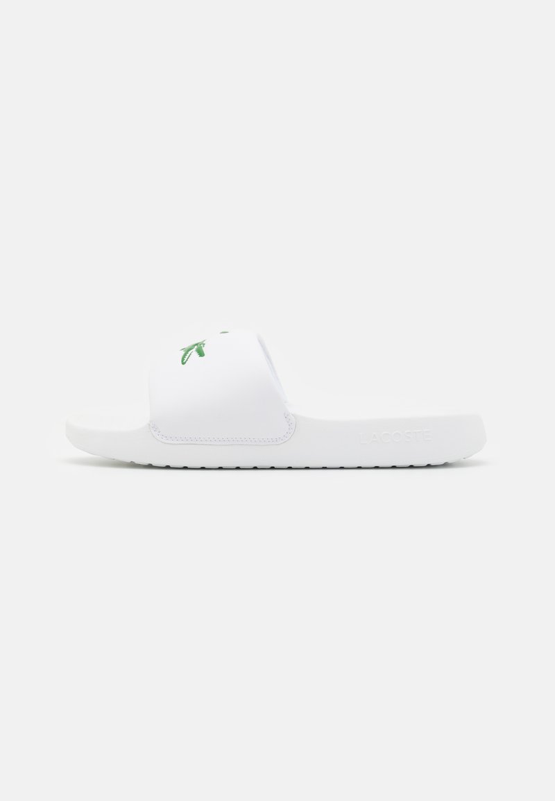 Lacoste CROCO 1.0 - Muiltjes - white/green