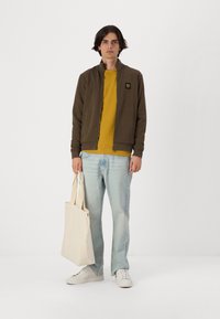 Belstaff FULL ZIP - Cipzáras pulóver - clay brown
