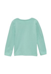 s.Oliver WEICHES MIT FOTOPRINT - Longsleeve - helles türkis