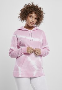 Urban Classics - LADIES TIE DYE HOODY - Majica s kapuljačom - pink Minijatura 1