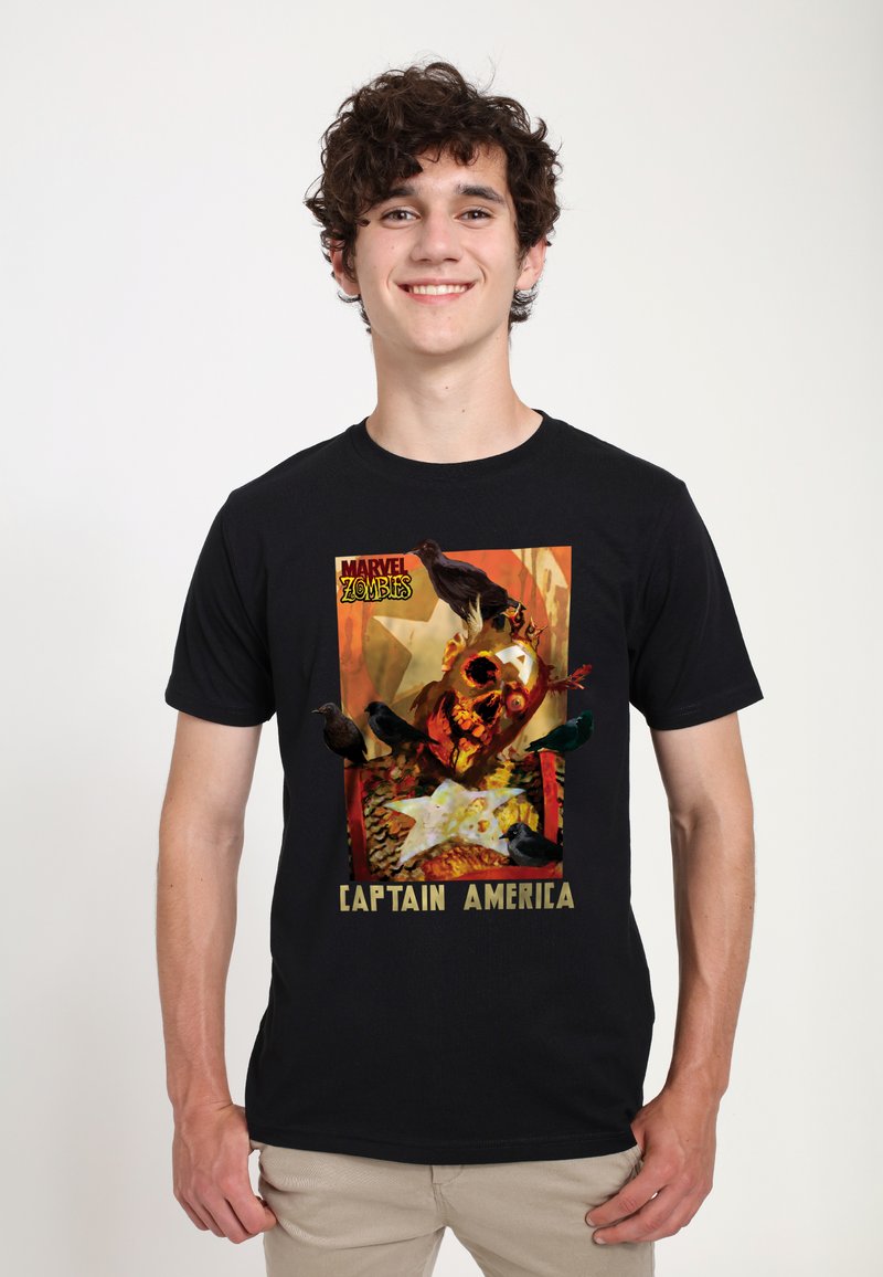 Marvel MARVEL ZOMBIE CAP - T-shirt z nadrukiem