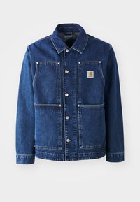 DOUBLE FRONT JACKET - Jachetă din denim - blue stone washed
