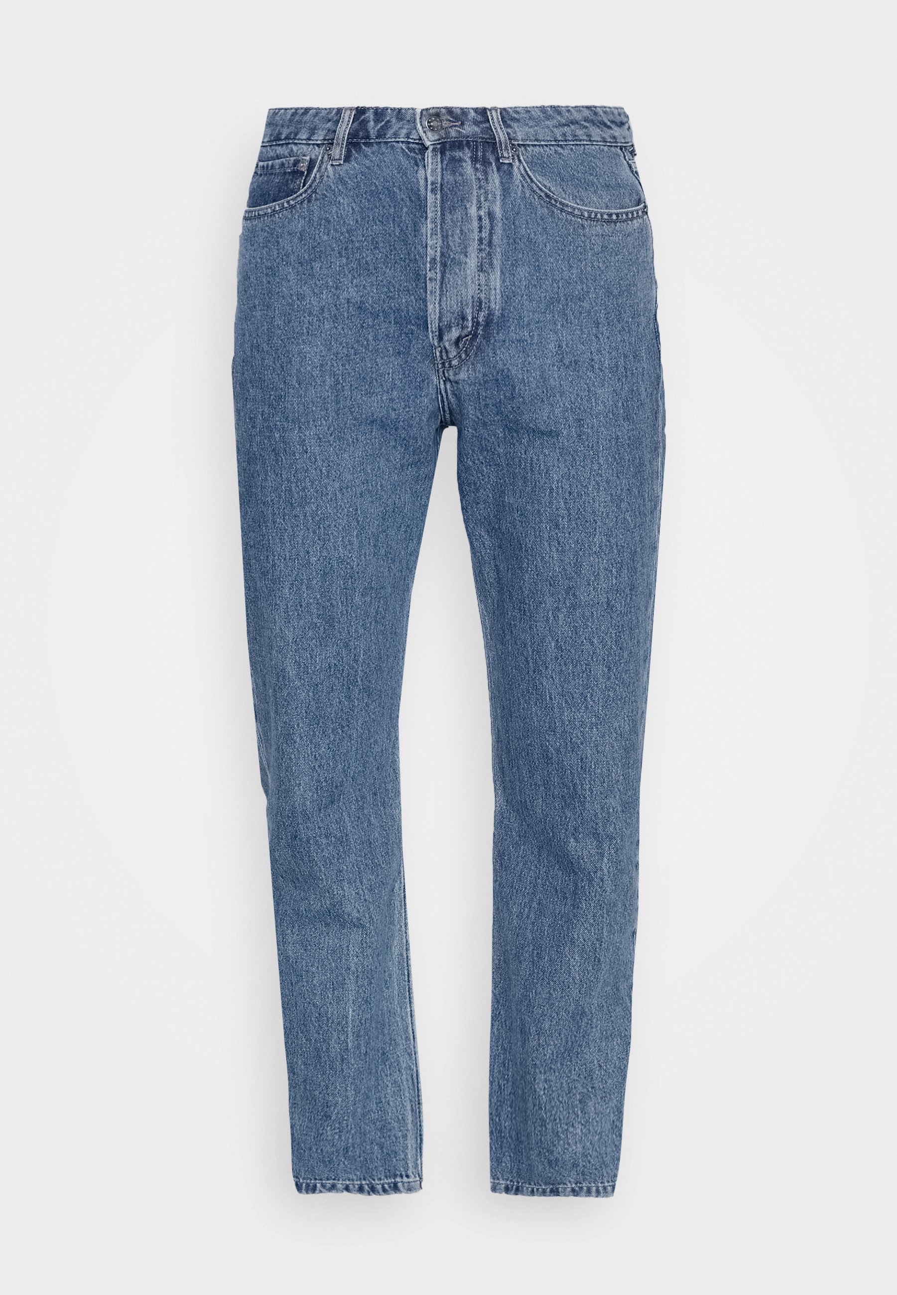 Vintage Supply Washed Relaxed Fit Jeans Denim Blue, Men's, Size: XS, Blue Denim