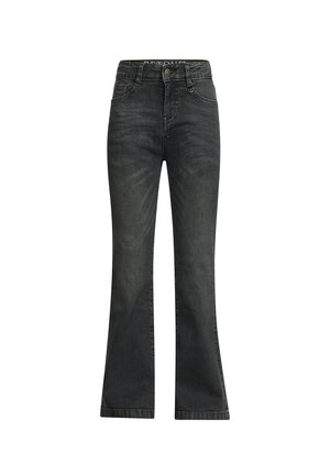 MIKKIE - Flared Jeans - dark grey denim