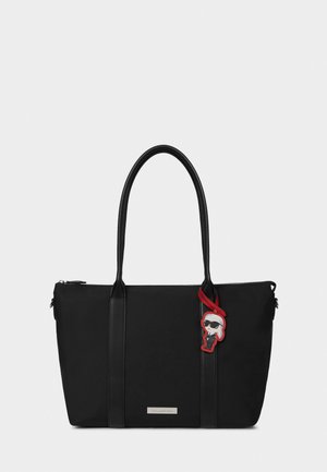 KARL LAGERFELD, IKON LARGE CHARM - Дамска чанта - black