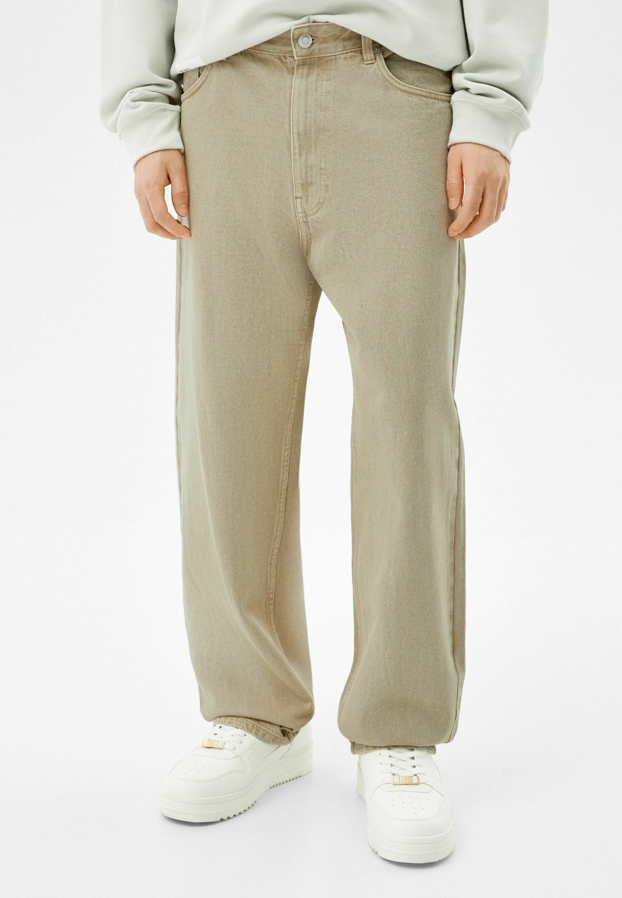 Bershka BAGGY - Straight leg jeans - camel - Zalando.nl