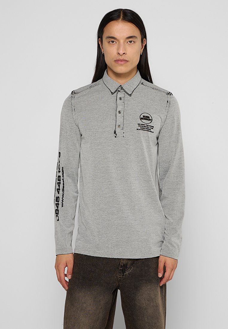 Diesel Poloshirt lichtgrijs