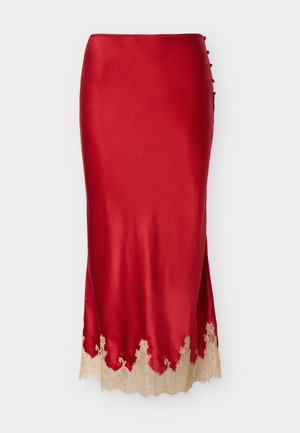 ORCHID SLIP SKIRT - Pyžamové nohavice - red