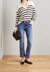 Mos Mosh Stickad tröja - off-white