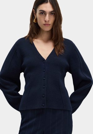 V-NECK BUTTON-UP - Vest - midnight navy