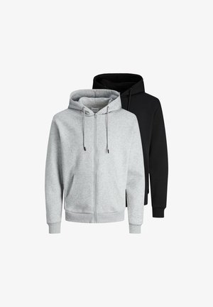 Jack & Jones, 2 PACK - Sweatjacke - grau schwarz