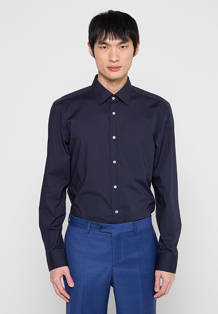 Boss Zakelijk overhemd donkerblauw