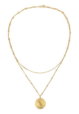 LAYER PLÄTTCHEN SPIRALE - Halskæder - gold-coloured