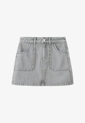 Mango Kids, KID - sukňa v tvare A - grey denim