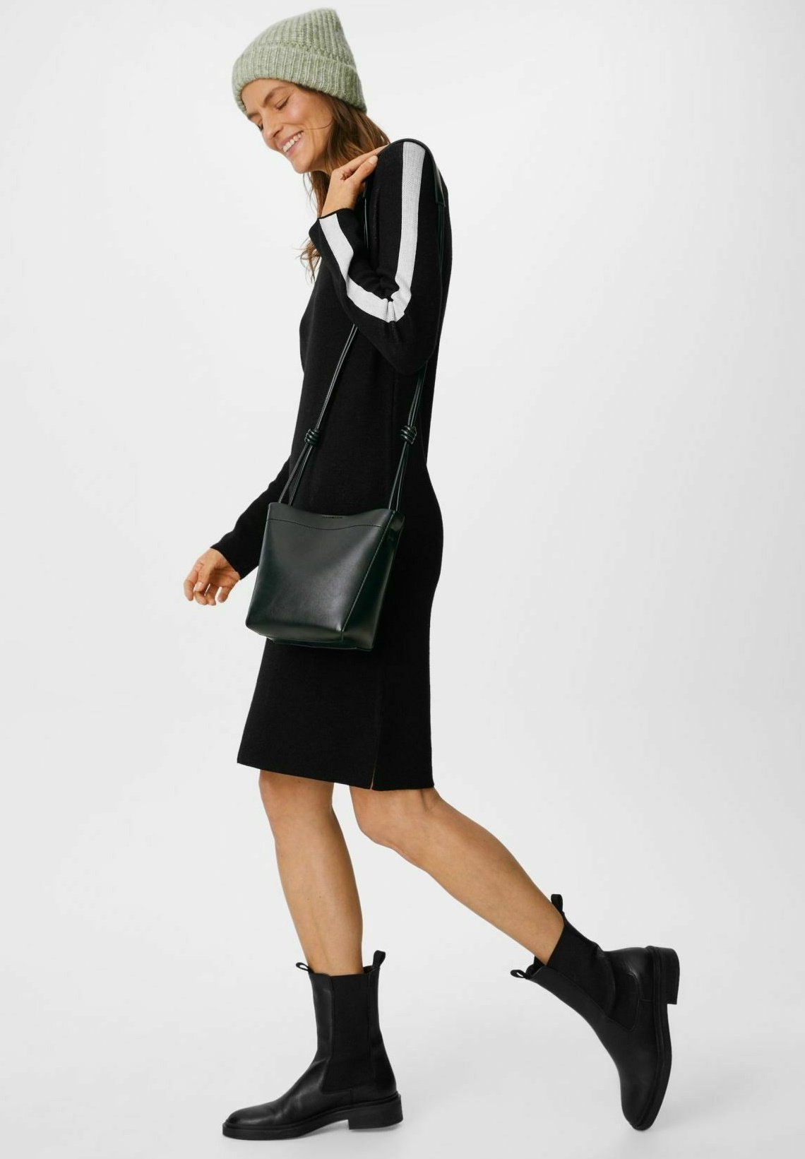 C\u0026A Vestido de punto - black/negro - Zalando.es