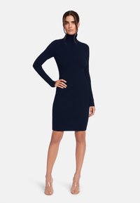 Wolford MERINO RIB - Strickkleid - navy opal