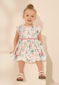 Next REGULAR FIT - BUTTON THROUGH - Hverdagskjole - ecru cream circus