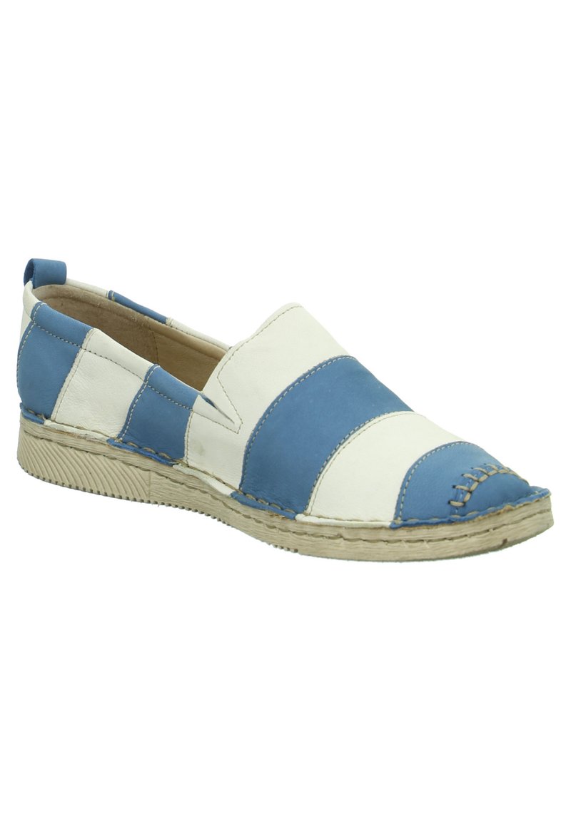 Damen Halbschuhe | Josef Seibel SOFIE Slipper blau-weiß/blau - OV18957 Damen Halbschuhe | Josef Seibel SOFIE Slipper blau-weiß/blau - OV18957