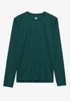 LONG SLEEVE SPORTS TOP WITH REFLECTIVE STRIP - Hosszú ujjú felső - mottled dark green