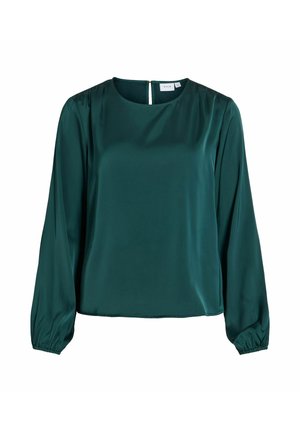 VILA, LONG SLEEVED TOP VIENNA ROUND NECK - Pluus - ponderosa pine