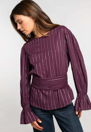BLUSA HOLGADA - Blusa - ciruela