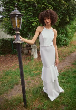 WAL G. WGXZL WEDDING - I DO DROP RUFFLE MAXI DRESS - Roupa de cerimónia - white