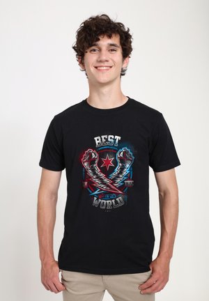 CM PUNK - BEST IN THE WORLD - T-shirt print - black